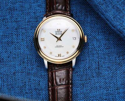 Omega De Ville Imported Quartz Movement Stainless Steel 32.5MM Lady Fake Watch